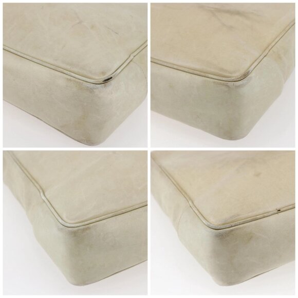 CHANEL Shoulder Bag Leather Beige Gold CC Auth - Picture 16 of 16